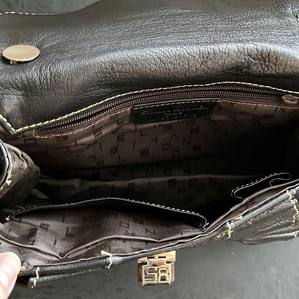 Sonia Rykiel black leather handbag - Picture 4 of 6